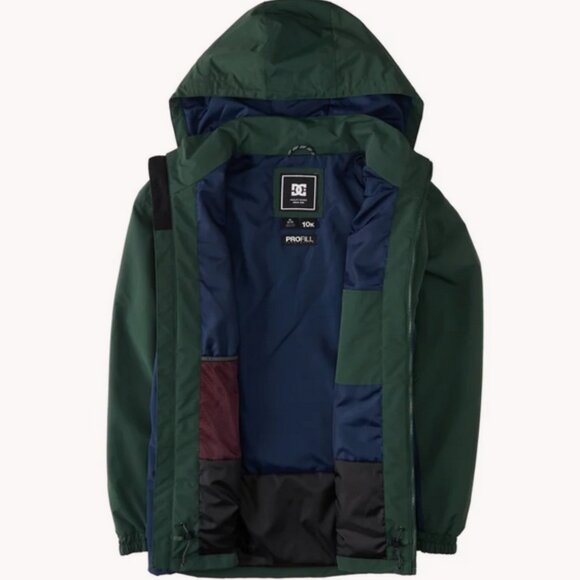 DC Men's 10K Shell Snowboard Jackets Green M - Picture 11 of 15